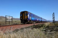 156456 passes Corrour Summit  on 30.5.23 with 1Y43 12.22 Glasgow Queen Street to Mallaig.
