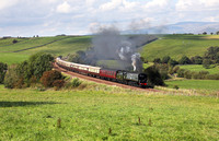 34067 heads past Breaks Hall with the Northern Belle on 2.9.23.