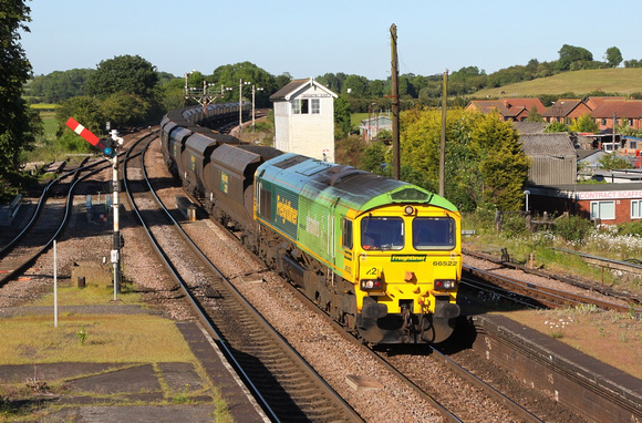 66522 passes Barnetby on 2.6.11 with a Immingham to Drax service.