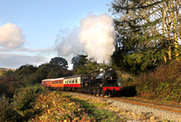 LNER 2392 heads past Green End on 22.10.23 with a service for Pickering.