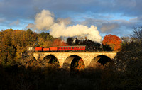 55260 heads over the Avon Viaduct on the Bo'ness & Kinneil Rly on 5.11.23