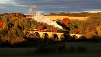 55260 heads over the Avon Viaduct on the Bo'ness & Kinneil Rly on 5.11.23