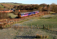 156448 passes Gilsland with its Newcastle to Carlisle local on 21.11.15.