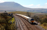 57316 heads past Blea Moor with Statesman Rails 'Settle & Carlisle' tour.