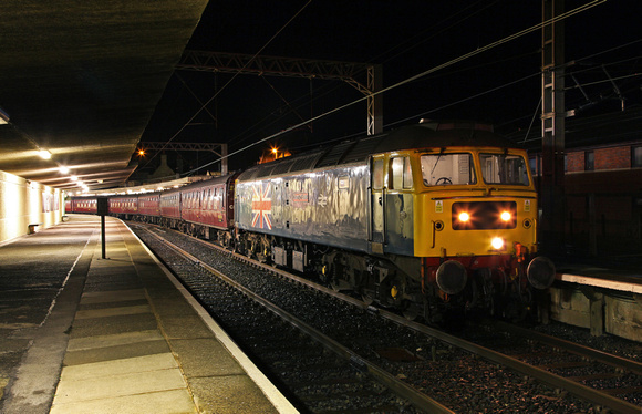 47580 arrives at Carnforth on 22.3.14 with its tour from Whitby.