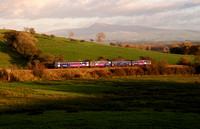 A Leeds to Lancaster service passes Arkholme on 12.11.13.