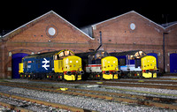 37407, 37419 & 37425 line up at York Holgate works on 16.12.23. With Thanks to Chris Gee for organising.