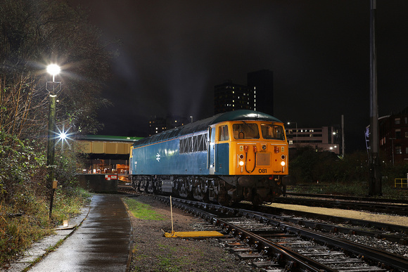 56081 waits to leave UKRL Leicester Depot and head to Old Dalby on 2.1.24.