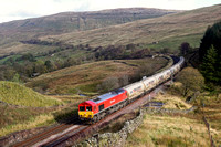 66101 heads towards Blea Moor Tunnel on 19.10.11 with the Clitheroe cement.
