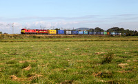 90029 & 90035 head past Bolton Le Sands with 4M25 on 17.9.15.