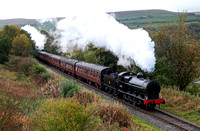 49395 passing Ewood Bridge on 20.10.13 during the East Lancs steam Gala.