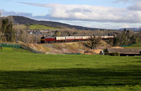 47848 heads away from Carnforth with the ECS Northern Belle to Liverpool on 1.4.22.