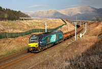 68016 passes Beckfoot on 8.3.22 with 6K05 Carlisle to Crewe engineers.