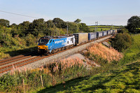 88010 passes Yealand on 2.9.22 with 4M27 Mossend to Daventry.