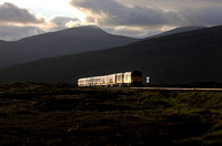 73971 & 73970 pass Corrour Summit  on 29.5.24 with 1B01 19.50 Fort William to London Euston.