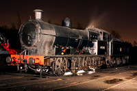 49395 waits at Bury shed on 22.10.11 during the night shoot.