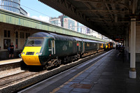 43022  arrives at Cardiff Central on 3.8.22 with the 13.09 Taunton to Cardiff Central.