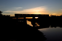 313201 heads over the River Arun at Ford with the 05.56 Littlehampton to Portsmouth Harbour service on 10.8.22.