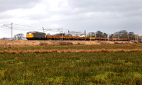 56081 passes Bolton Le Sands on 24.2.15 with the returning test run to Crewe.