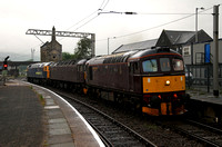 On the return it was 33029s turn for its test run. It arrives at Carnforth with 47760,57006 as load.