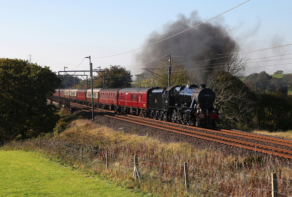48151 heads past Docker on the 10.10.18 with the diverted 'Pendle Dalesman' to Carlisle.