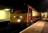 47832 waits for the off at Carnforth, 47790 was on the rear.