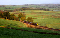 66434 & 66428 pass Eldroth on 19.10.11 with the RHTT.