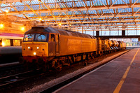 57011 & 57009 pause at Carlisle with 3S77 the north eastern RHTT on 1.12.11