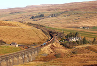 60066 approaches Garsdale on 29.11.19 with the Newbiggin to Tees Dock empty Gypsum.