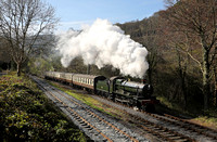 6880 Betton Grange heads away from Llangollen with the 10.00 service for Corwen on 11.4.25.