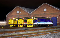 37425,37419 & 37407 line up at York Holgate works on 16.12.23. With Thanks to Chris Gee for organising.