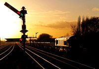 66194 passes Barnetby on 23.11.12 as the sunsets.