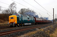 55022 heads past Oubeck loops on 4.3.11 with the ECS for the positioning tour to London.