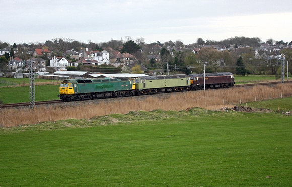 West Coasts latest arrivals, 57001,47768.pass Hest Bank with 47851. Giving a test run for the 57.