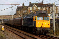 47237 & 57001 arrive back at Carnforth with the 'Royal Scotsman' for winter maintenance at WCRC.