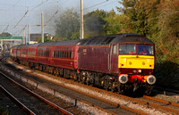 47804 heads past Hest Bank on 1.9.11 with the ECS for tomorrows 'Scarborough Flyer' from Crewe.