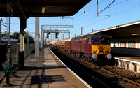 57315 heads through Carnforth on 1.10.15 with a Statesman ECS to Hitchin.