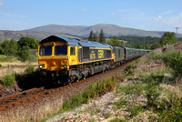 66738 & 73968 near journeys end at Torlundy on 31.5.21 with the 04.50 Edinburgh to Fort William Caledonian Sleeper service.