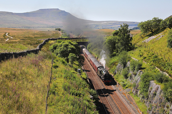 46115 approaches Blea Moor tunnel on the 17.7.21 with the Cumbrian Mountain Express.