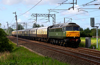 47773 passes Hest Bank on 15.6.13 with the Tyseley to Carnforth leg of the 'Cumbrian Conqueror' trip