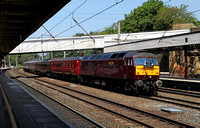 47237 passes Lancaster on 7.7.13 with the GB tour of the Royal Scotsman heading to Chester.