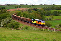 60087 heads past Coombe Eden with 6J37 on 3.6.15
