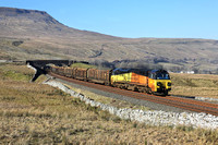 70806 works 6J37 Carlisle to Chirk logs past Ais Gill on 1.3.21.