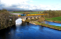 37025 heads over the River Lune at Arkholme on 26.3.21 with its Blackpool North to Derby test train.