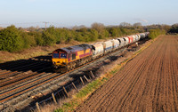 66197 passes Cossington on 22.4.21 with 20.20 Dowlow  to Ely Mlf Papworth Sidings.