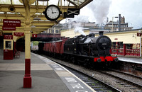 43924 heads through Keighley with a mixed goods.