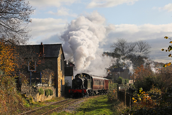 5541 passes Whitecroft on the Dean Forest Railway.