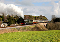 7827 Lydham Manor passes Broadsands on the Dartmouth railway.