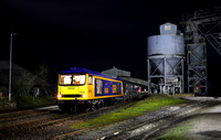 60085 sits at Tarmac Swinden Quarry on 23.3.24 during a organised photoshoot by Chris Gee.