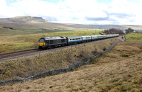 67005 passes Selside with UK Railtours The Spectacular Settle & Carlisle on 12.3.22